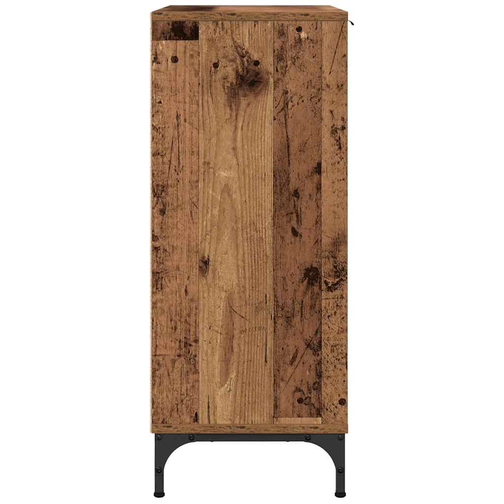 Dressoir met lade Oudhout 89,5 x 33 x 82 cm Bewerkt hout is nu te koop bij PeponiXL, paradijselijk wonen!