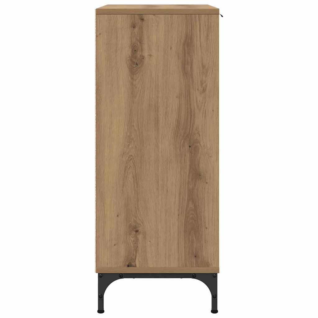 Dressoir Artisan Eiken 89,5 x 33 x 82 cm Bewerkt hout is nu te koop bij PeponiXL, paradijselijk wonen!