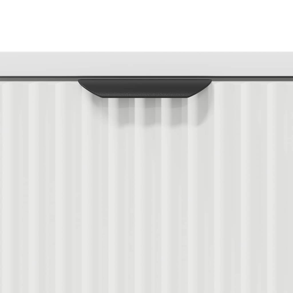 Nachtkastje met lade Wit 63.5 x 36 x 61 cm Bewerkt hout is nu te koop bij PeponiXL, paradijselijk wonen!