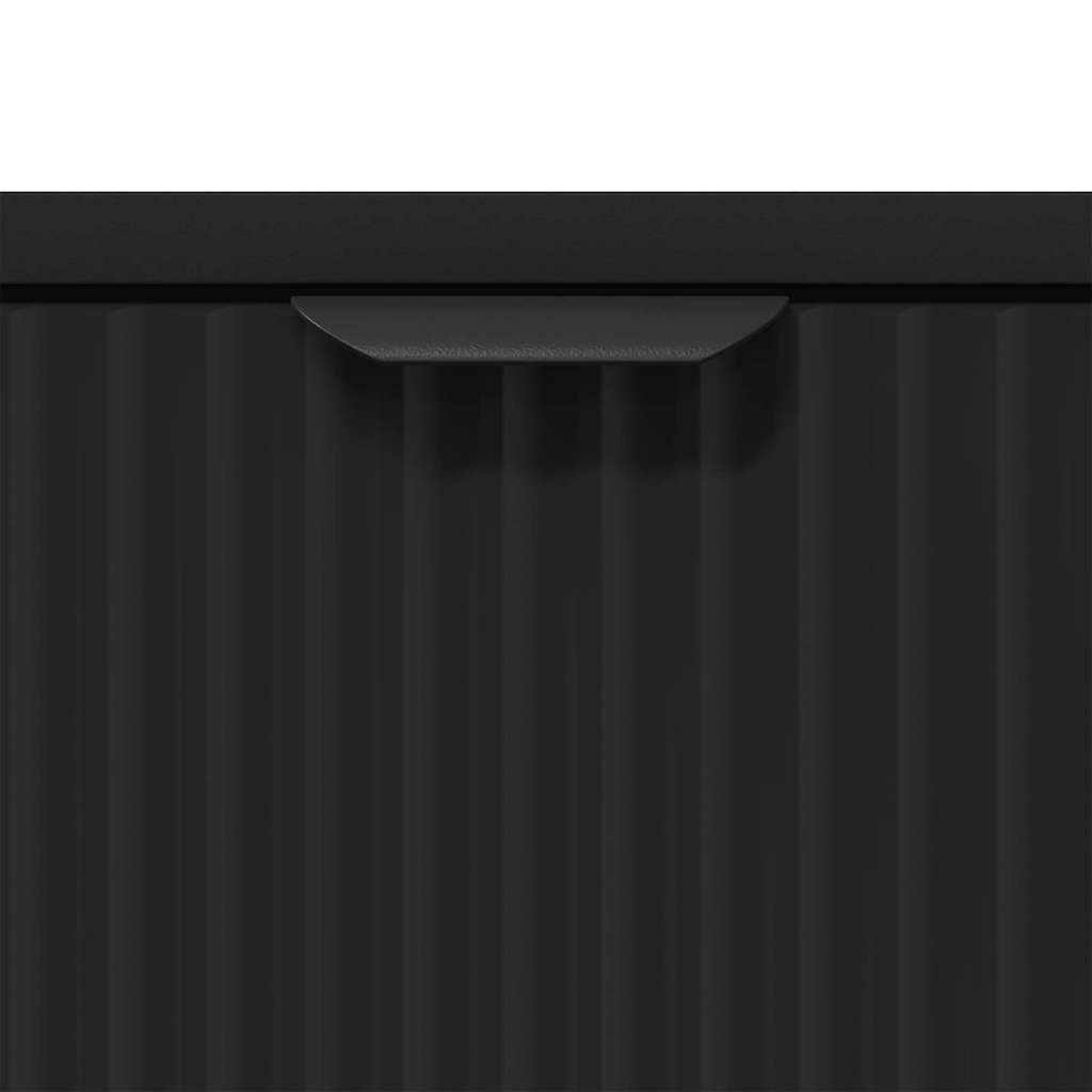 Nachtkastje met lade Zwart 63.5 x 36 x 61 cm Bewerkt hout is nu te koop bij PeponiXL, paradijselijk wonen!