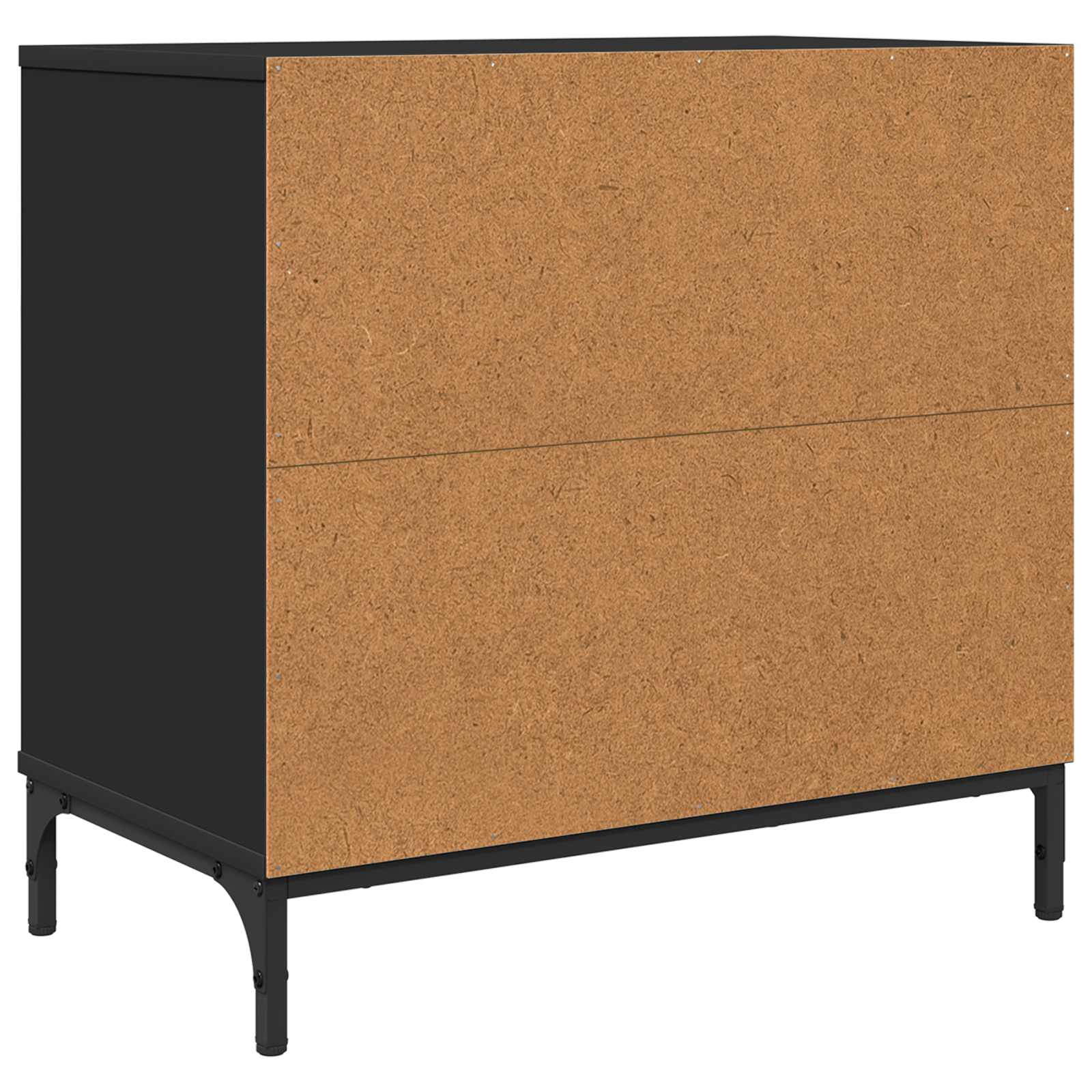 Nachtkastje met lade Zwart 63.5 x 36 x 61 cm Bewerkt hout is nu te koop bij PeponiXL, paradijselijk wonen!