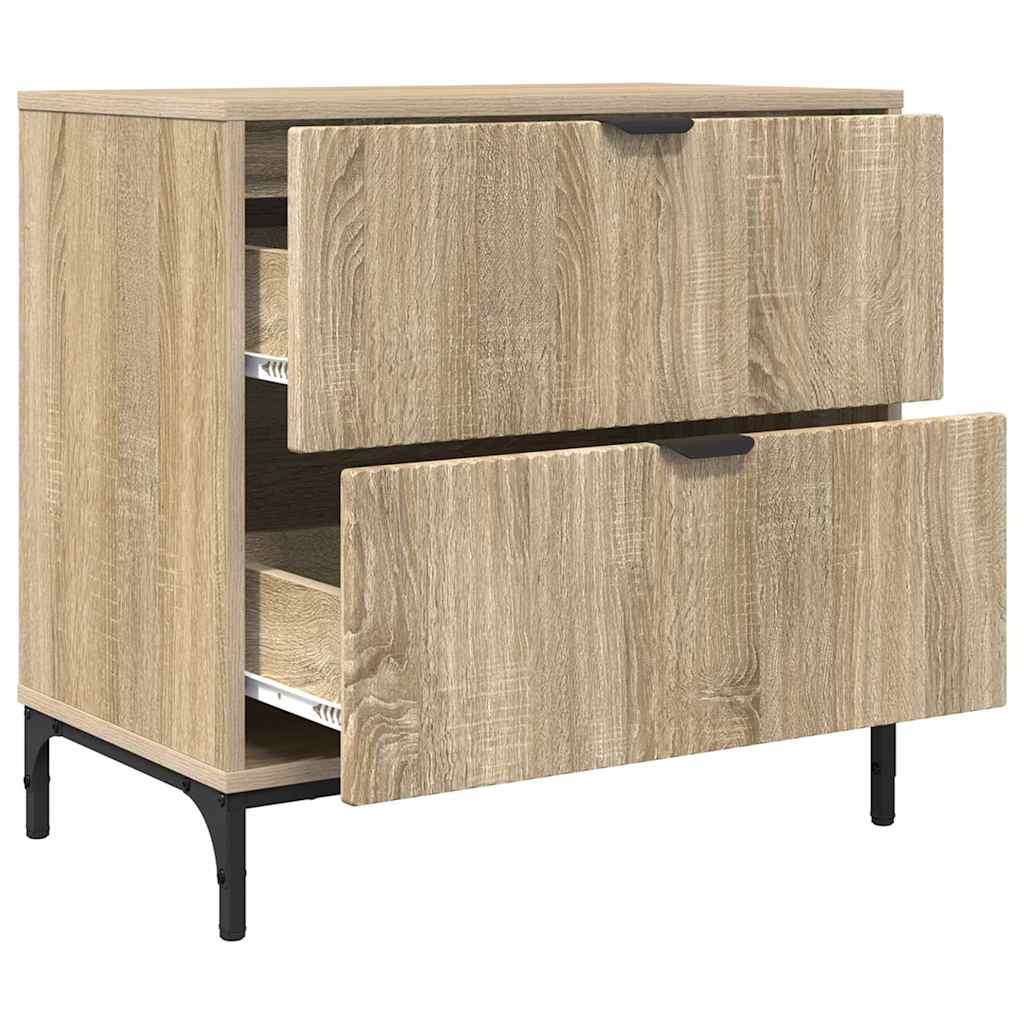 Nachtkastje Sonoma eiken 63.5 x 36 x 61 cm Bewerkt hout is nu te koop bij PeponiXL, paradijselijk wonen!