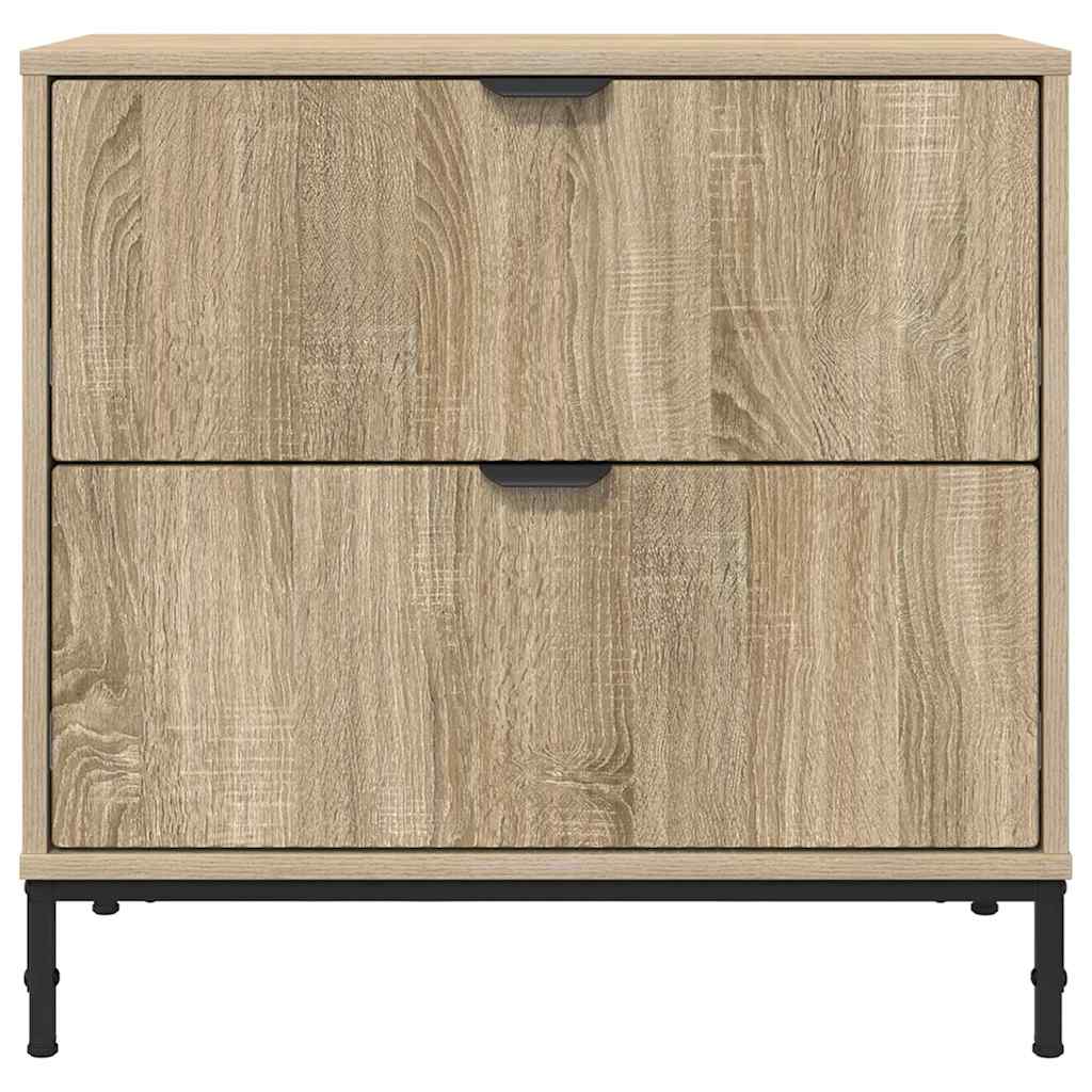 Nachtkastje Sonoma eiken 63.5 x 36 x 61 cm Bewerkt hout is nu te koop bij PeponiXL, paradijselijk wonen!