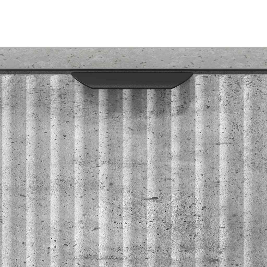 Nachtkastje met lade Betongrijs 63.5 x 36 x 61 cm Bewerkt hout is nu te koop bij PeponiXL, paradijselijk wonen!