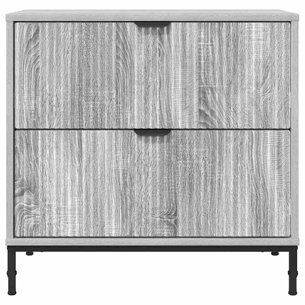 Nachtkastje Grijs sonoma 63.5 x 36 x 61 cm Bewerkt hout is nu te koop bij PeponiXL, paradijselijk wonen!