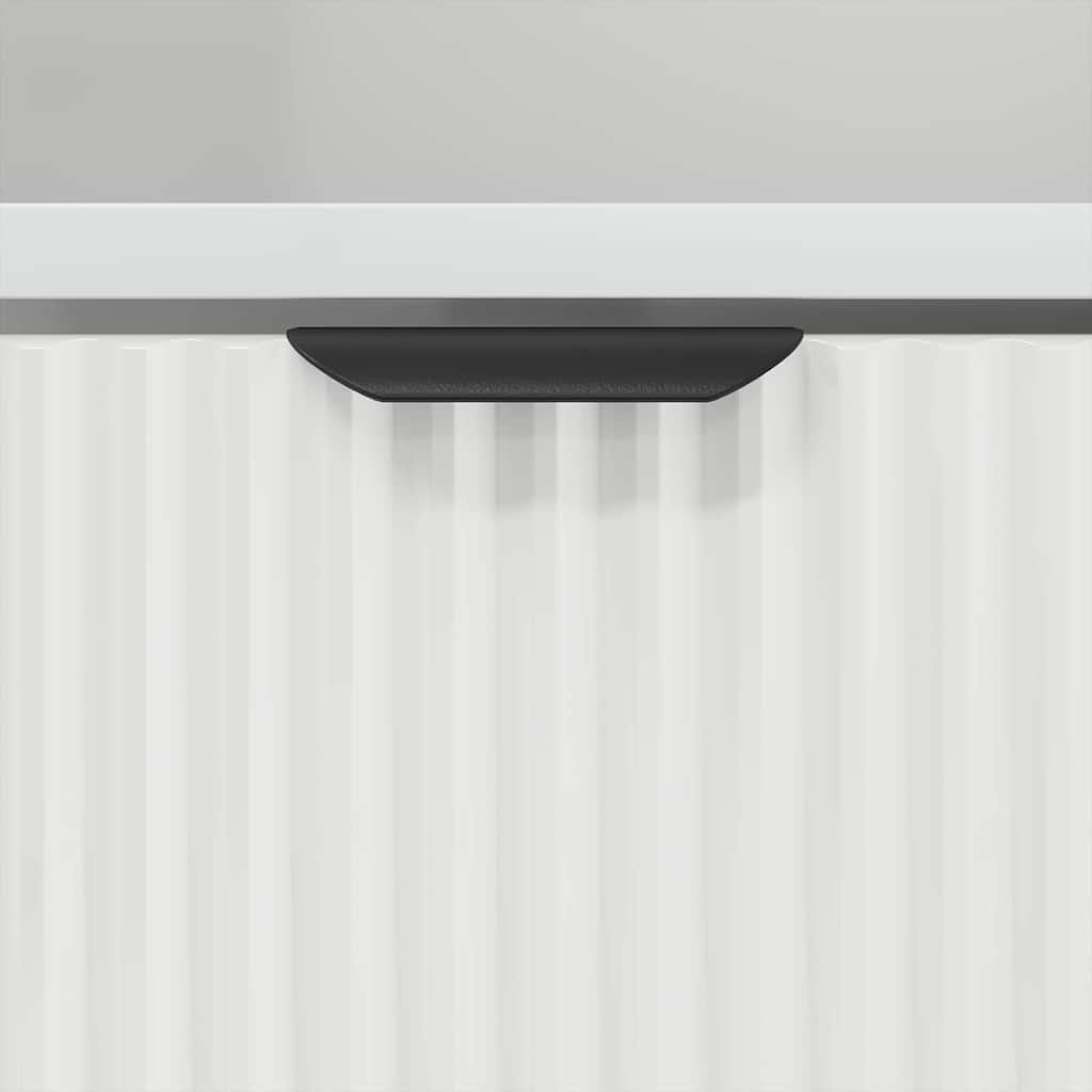 Nachtkastje met lade Wit 49 x 36 x 61 cm Bewerkt hout is nu te koop bij PeponiXL, paradijselijk wonen!