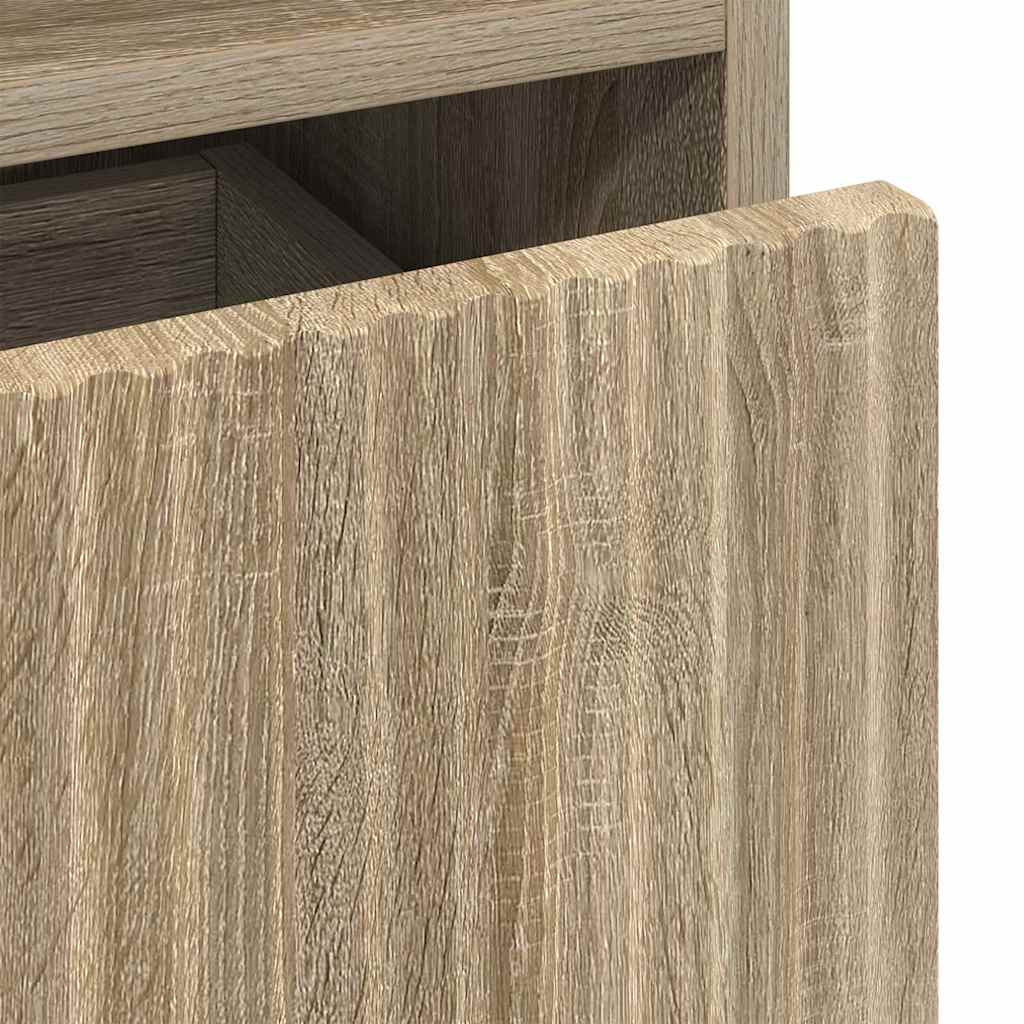 Nachtkastjes 2 pcs Sonoma eiken 49 x 36 x 61 cm Bewerkt hout is nu te koop bij PeponiXL, paradijselijk wonen!