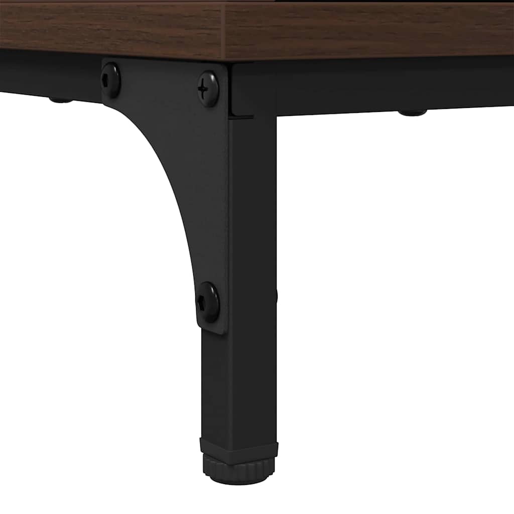 Nachtkastjes met lade 2 pcs bruin eikenkleur 49 x 36 x 61 cm is nu te koop bij PeponiXL, paradijselijk wonen!