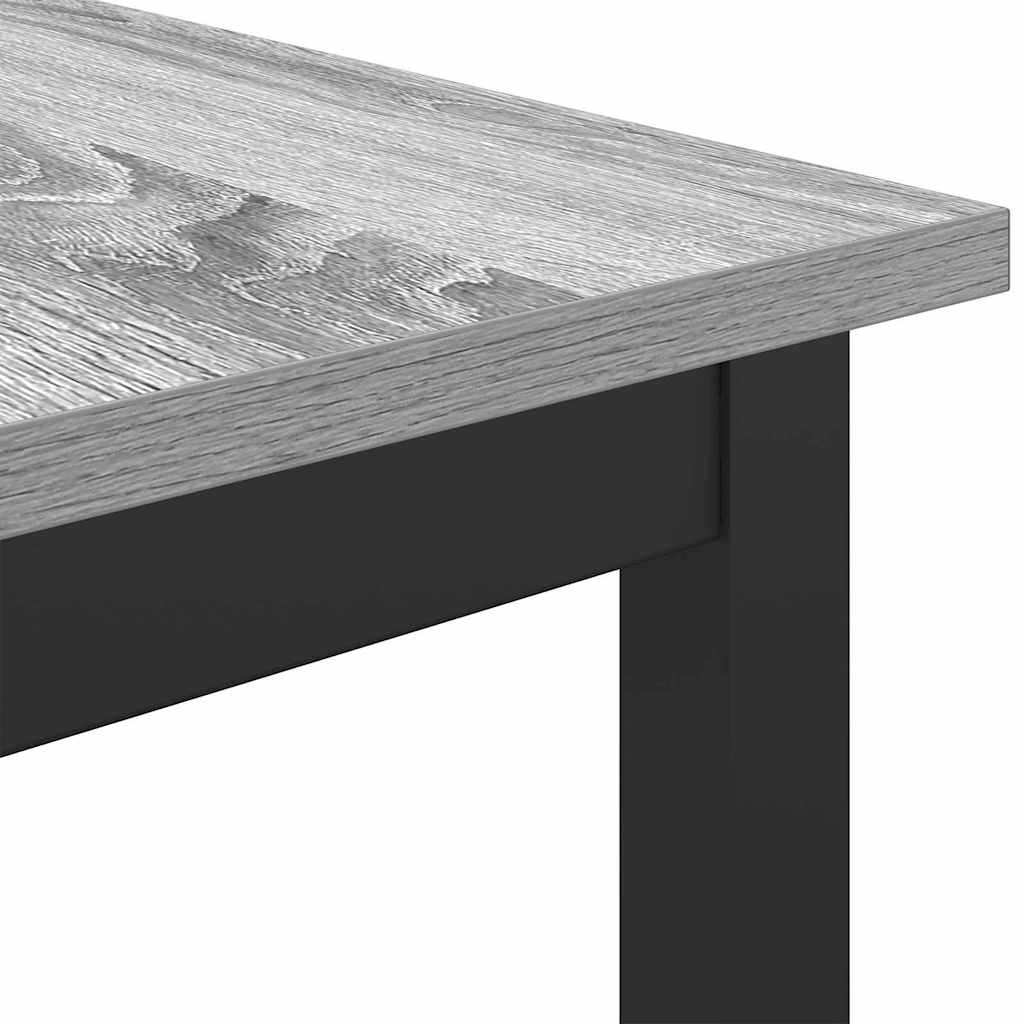 Tafel Grijs Sonoma 100 x 50 x 90,5 cm Engineered hout en staal is nu te koop bij PeponiXL, paradijselijk wonen!