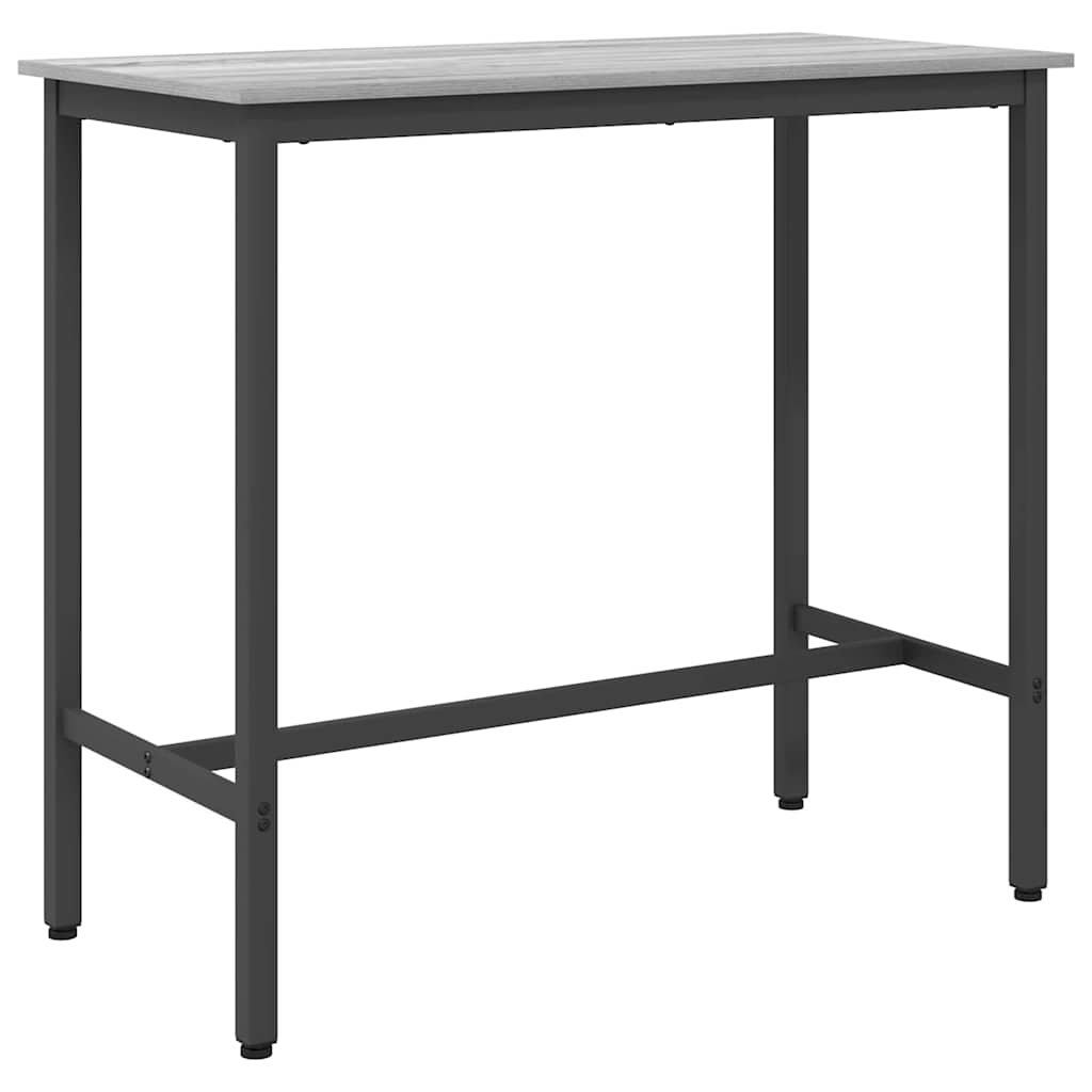 Tafel Grijs Sonoma 100 x 50 x 90,5 cm Engineered hout en staal is nu te koop bij PeponiXL, paradijselijk wonen!
