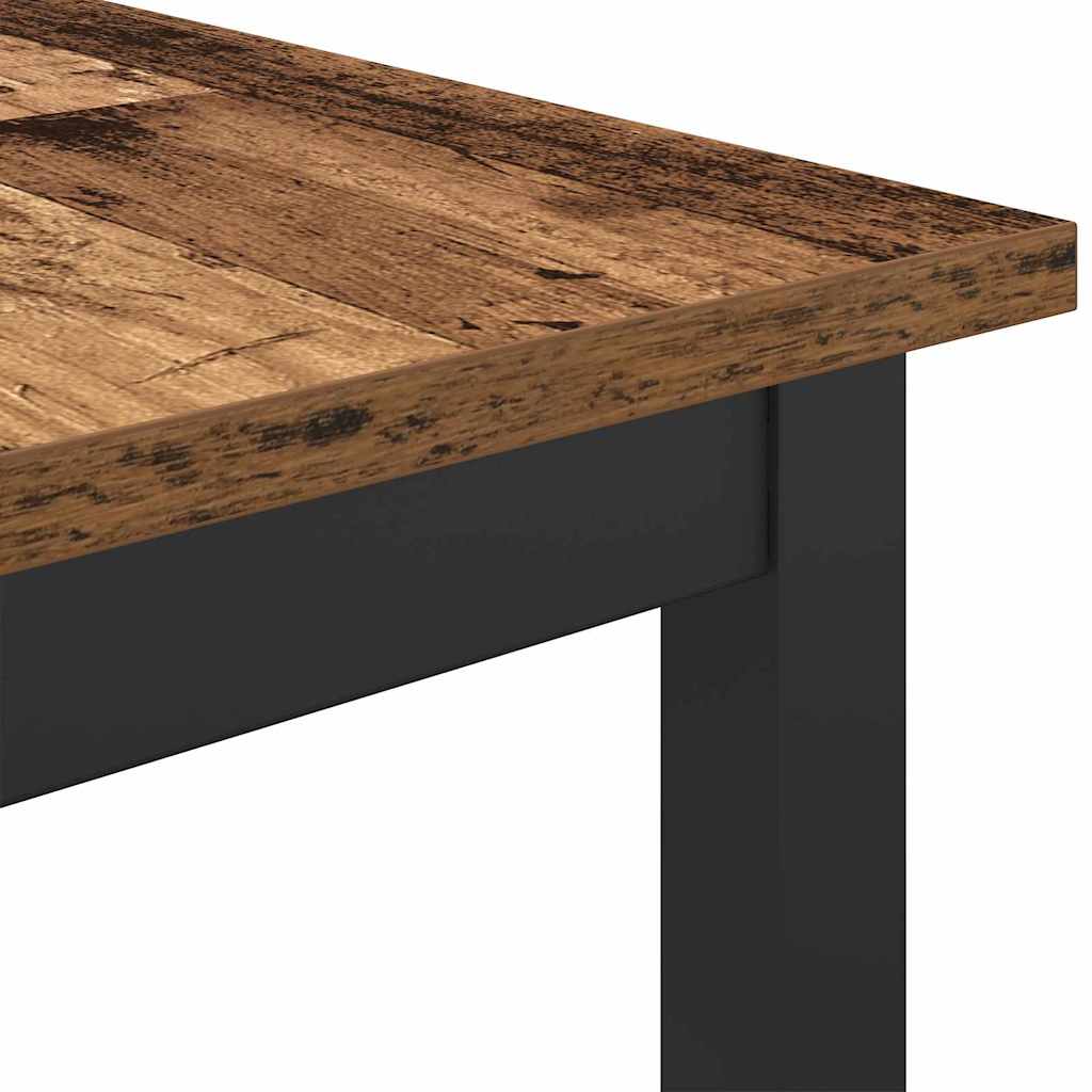 Tafel Oudhout 100 x 50 x 90,5 cm Engineered hout en staal is nu te koop bij PeponiXL, paradijselijk wonen!