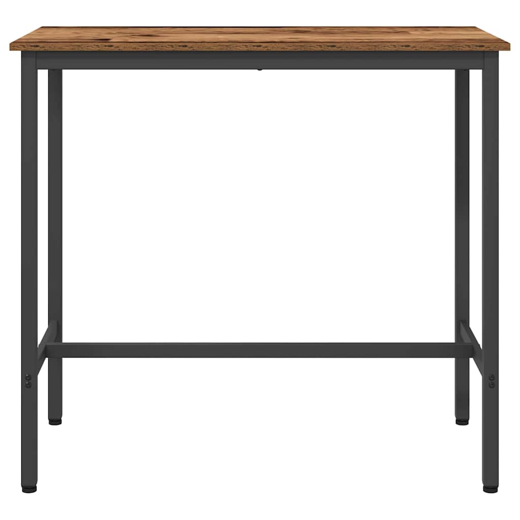 Tafel Oudhout 100 x 50 x 90,5 cm Engineered hout en staal is nu te koop bij PeponiXL, paradijselijk wonen!