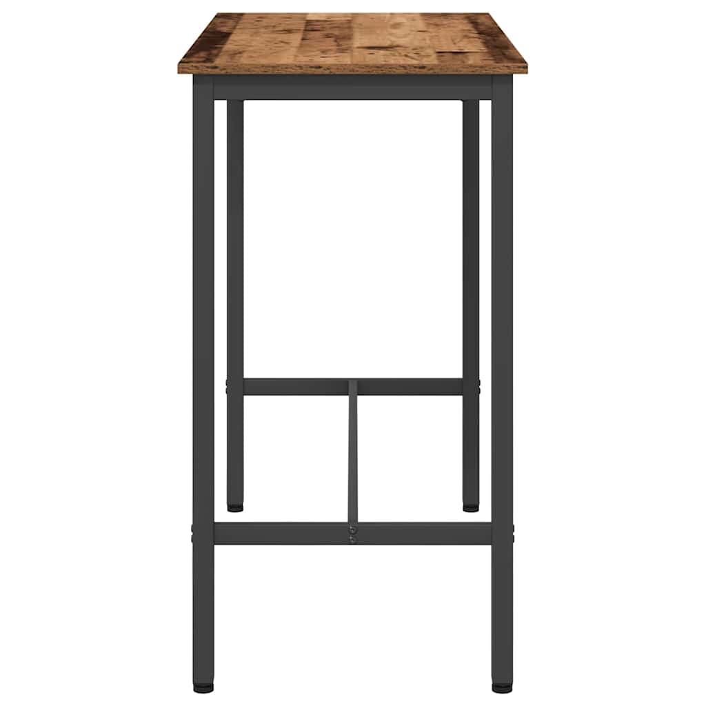 Tafel Oudhout 100 x 50 x 90,5 cm Engineered hout en staal is nu te koop bij PeponiXL, paradijselijk wonen!