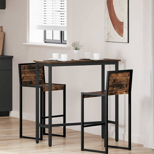 Tafel Gerookt eiken 100 x 40 x 100,5 cm is nu te koop bij PeponiXL, paradijselijk wonen!