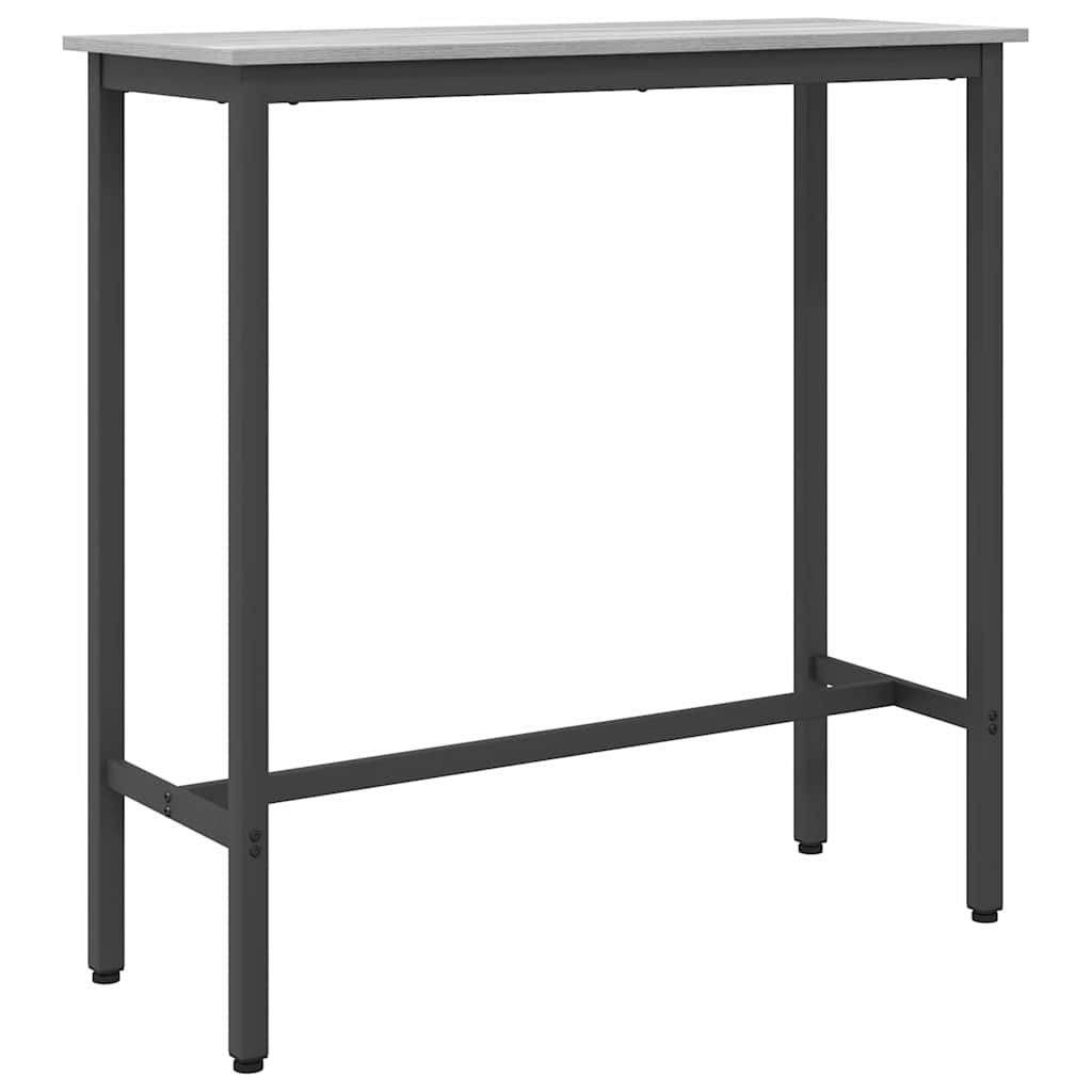 Tafel Grijs Sonoma 100 x 40 x 100,5 cm Engineered hout en staal is nu te koop bij PeponiXL, paradijselijk wonen!