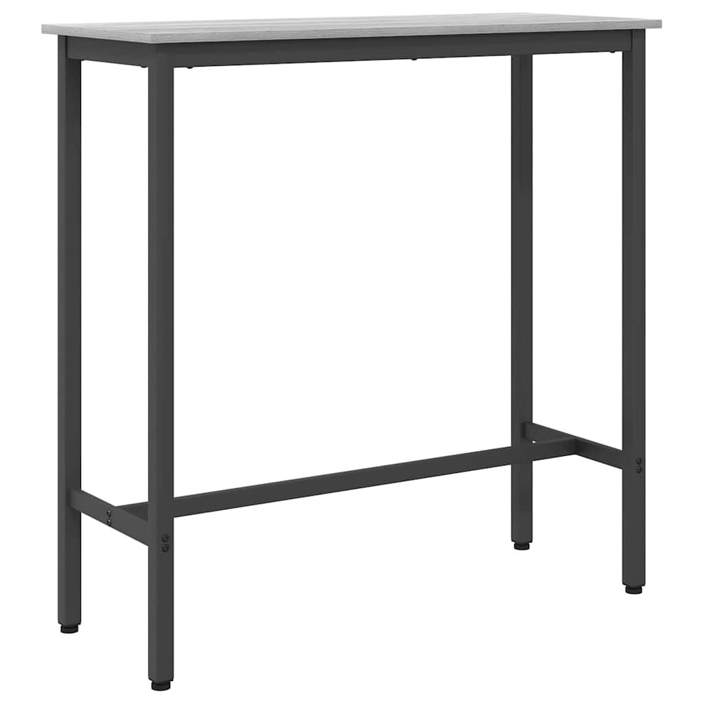 Tafel Grijs Sonoma 100 x 40 x 100,5 cm Engineered hout en staal is nu te koop bij PeponiXL, paradijselijk wonen!