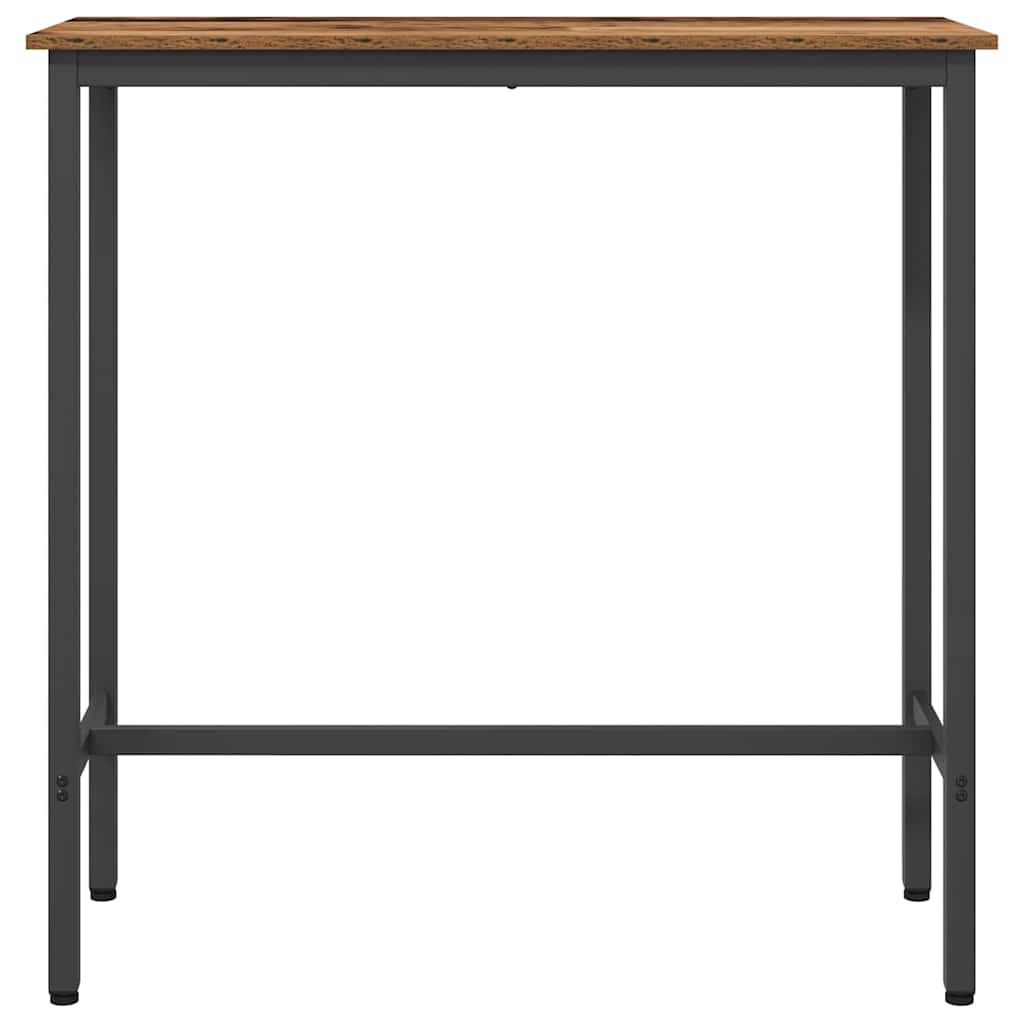 Tafel Oudhout 100 x 40 x 100,5 cm Engineered hout en staal is nu te koop bij PeponiXL, paradijselijk wonen!