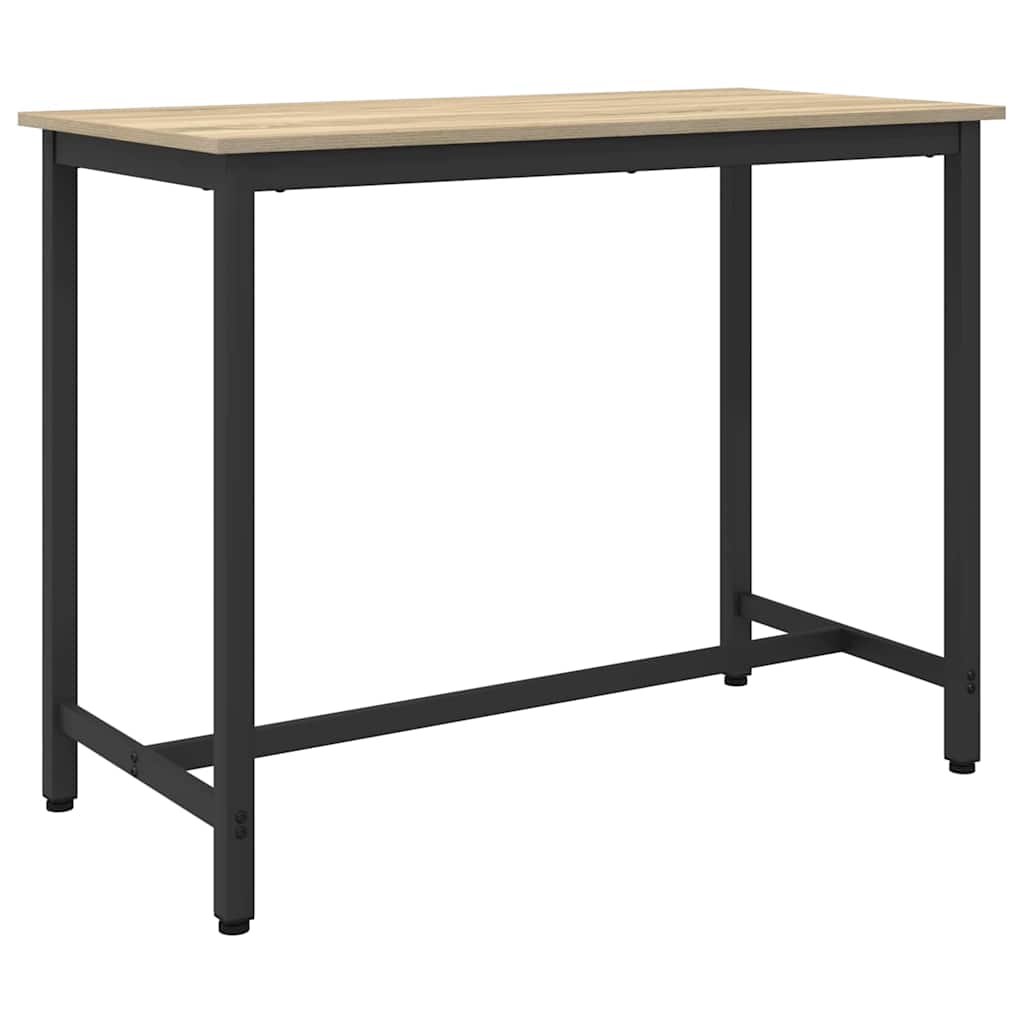 Tafel Sonoma Eiken 100 x 50 x 76,5 cm Engineered hout en staal is nu te koop bij PeponiXL, paradijselijk wonen!