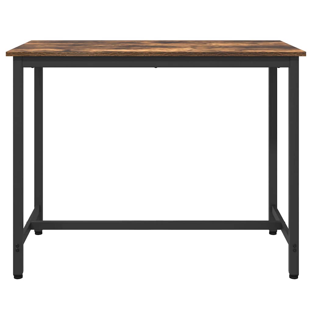 Tafel Gerookt eiken 100 x 50 x 76,5 cm Engineered hout en staal is nu te koop bij PeponiXL, paradijselijk wonen!