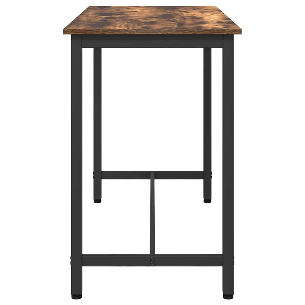 Tafel Gerookt eiken 100 x 50 x 76,5 cm Engineered hout en staal is nu te koop bij PeponiXL, paradijselijk wonen!