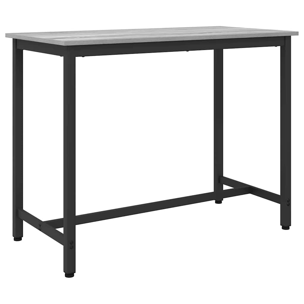 Tafel Grijs Sonoma 100 x 50 x 76,5 cm Engineered hout en staal is nu te koop bij PeponiXL, paradijselijk wonen!
