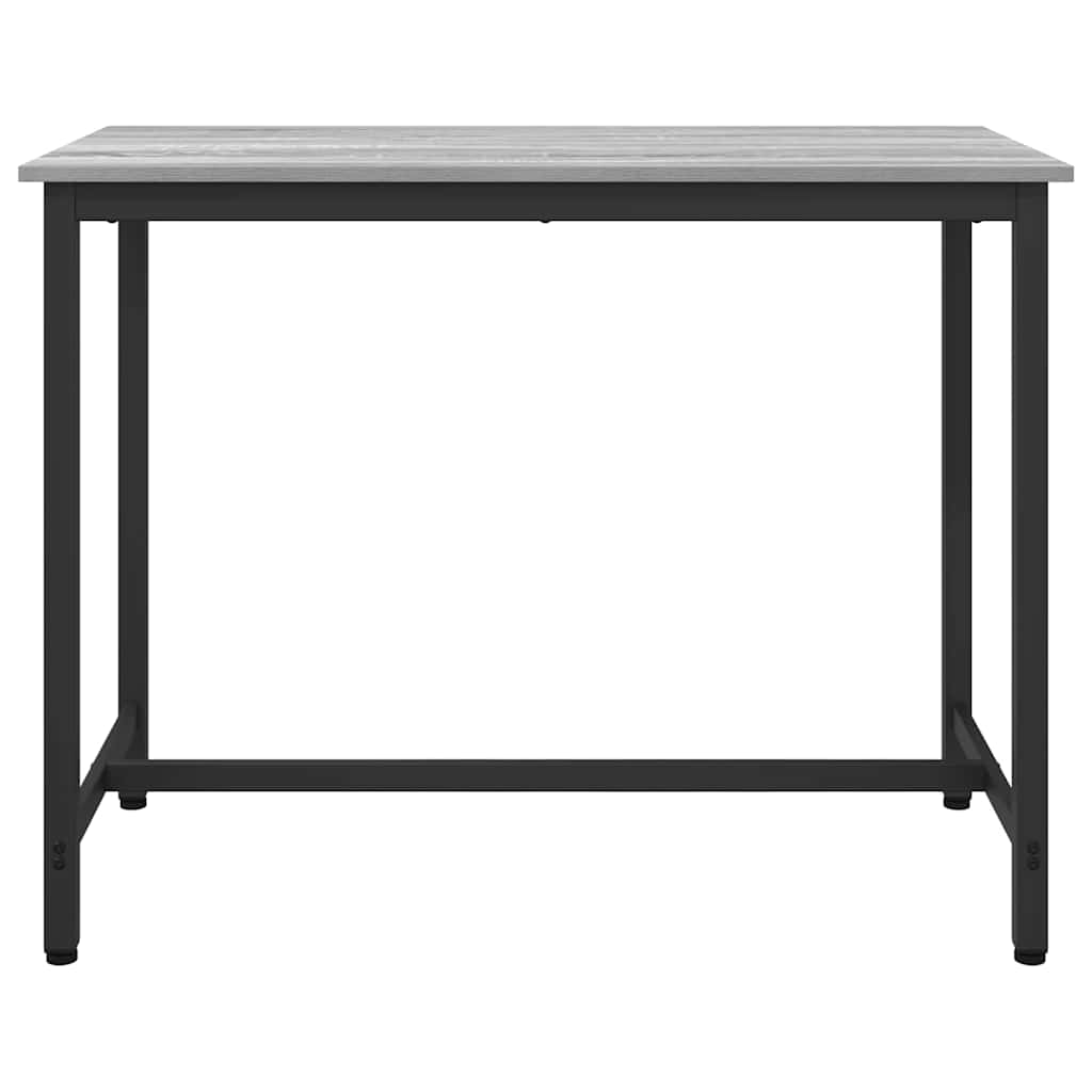 Tafel Grijs Sonoma 100 x 50 x 76,5 cm Engineered hout en staal is nu te koop bij PeponiXL, paradijselijk wonen!