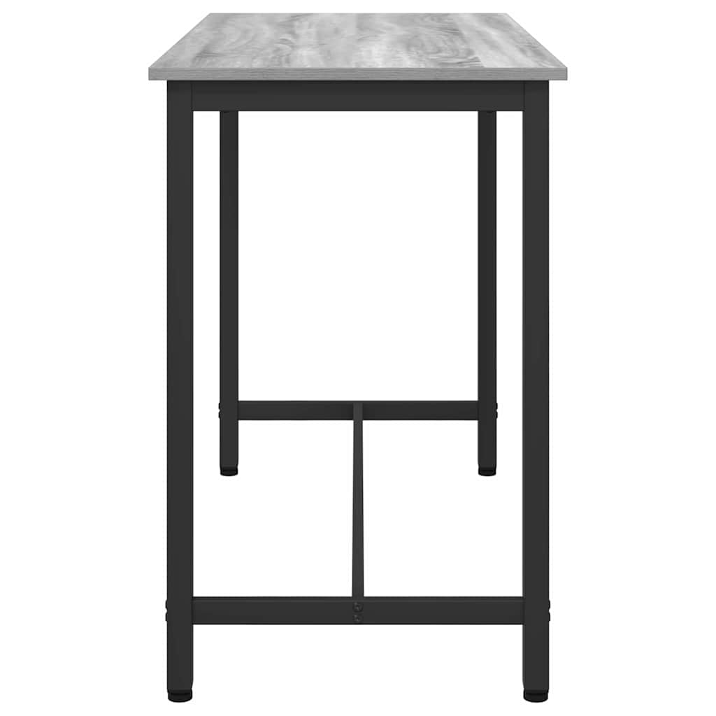 Tafel Grijs Sonoma 100 x 50 x 76,5 cm Engineered hout en staal is nu te koop bij PeponiXL, paradijselijk wonen!