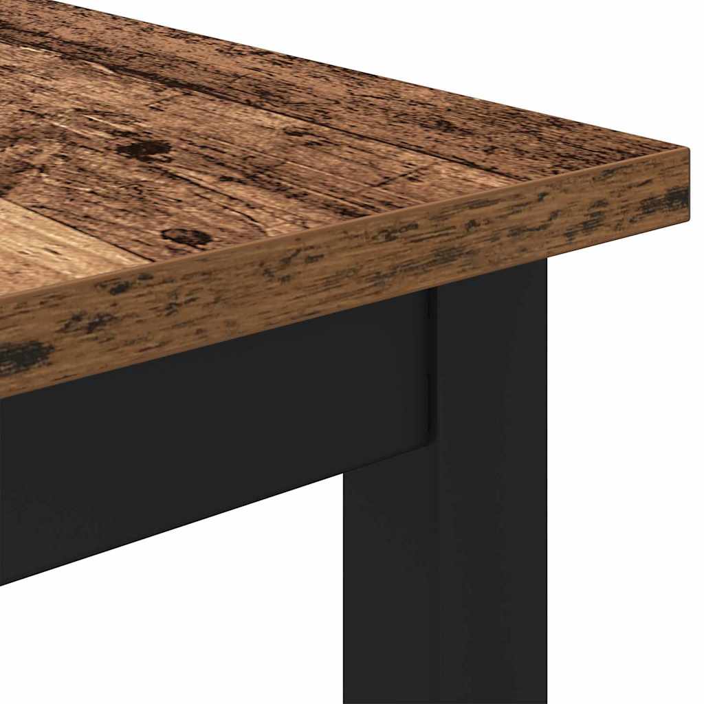 Tafel Oudhout 100 x 50 x 76,5 cm Engineered hout en staal is nu te koop bij PeponiXL, paradijselijk wonen!