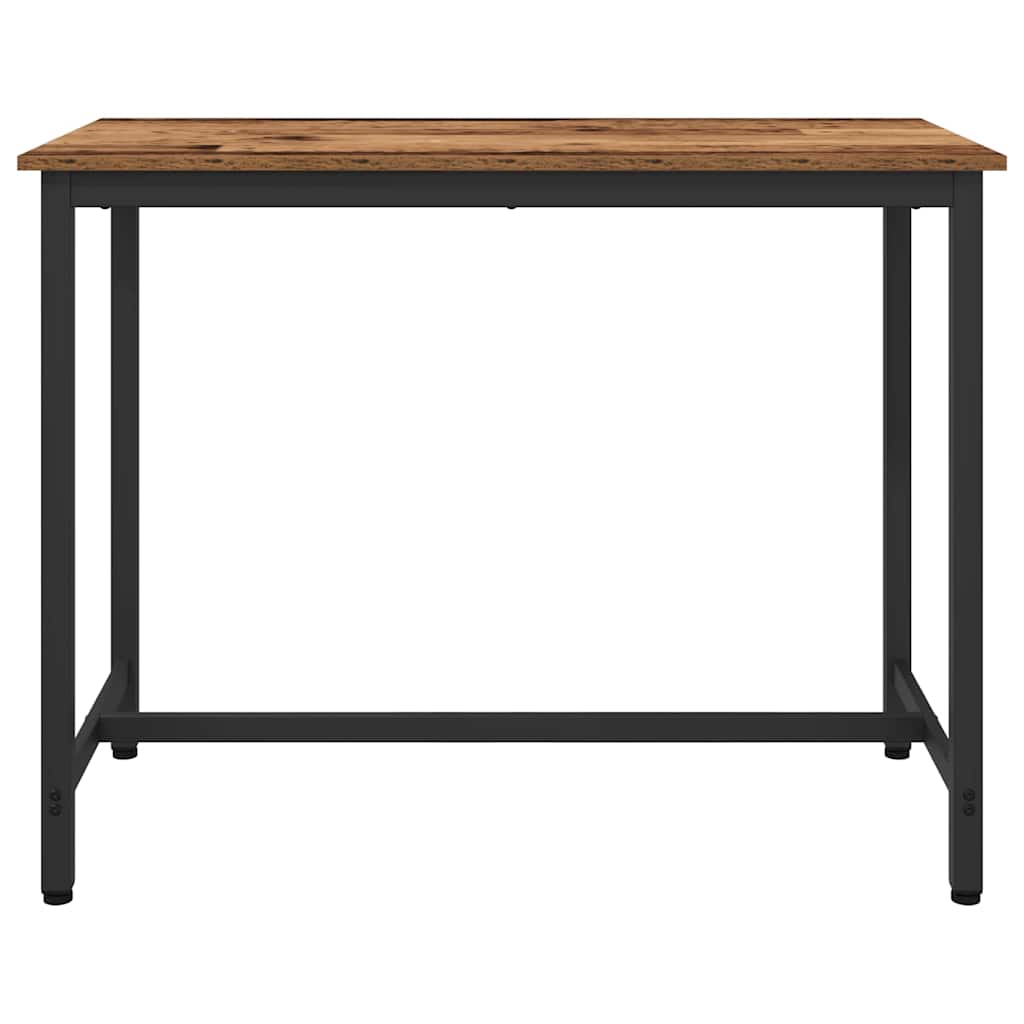 Tafel Oudhout 100 x 50 x 76,5 cm Engineered hout en staal is nu te koop bij PeponiXL, paradijselijk wonen!