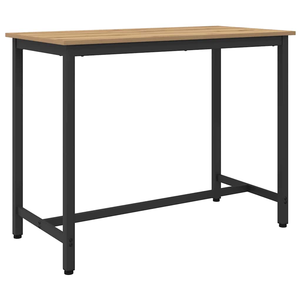 Tafel Artisan Eiken 100 x 50 x 76,5 cm Engineered hout en staal is nu te koop bij PeponiXL, paradijselijk wonen!