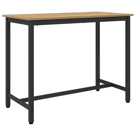 Tafel Artisan Eiken 100 x 50 x 76,5 cm Engineered hout en staal is nu te koop bij PeponiXL, paradijselijk wonen!