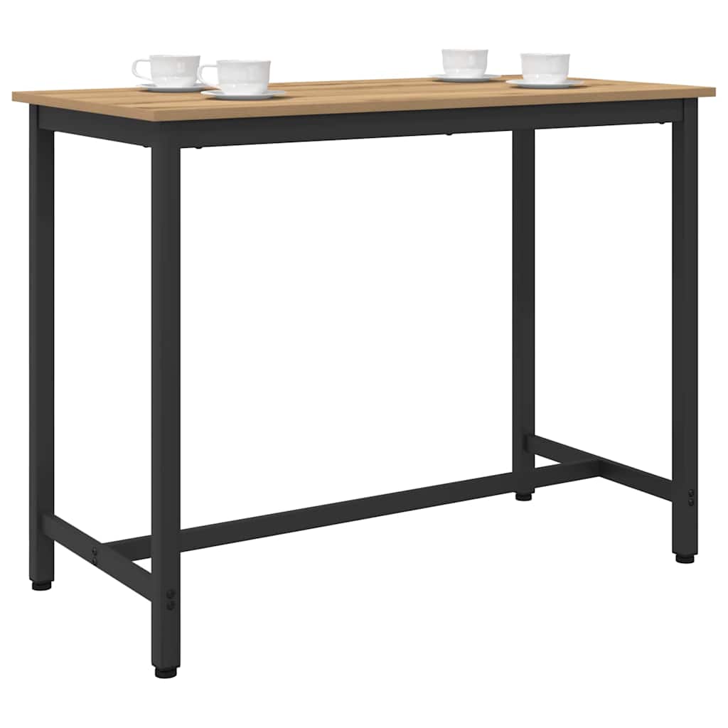 Tafel Artisan Eiken 100 x 50 x 76,5 cm Engineered hout en staal is nu te koop bij PeponiXL, paradijselijk wonen!