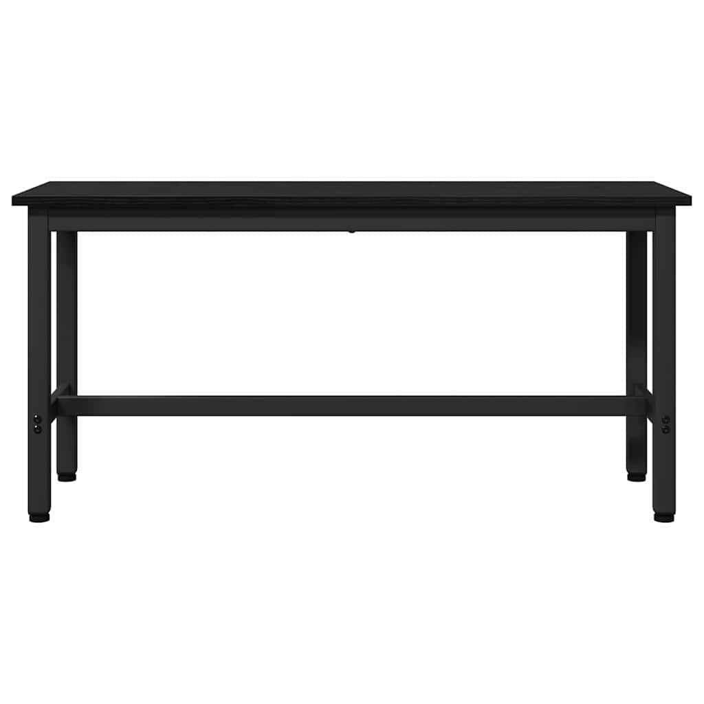 Eetbank Zwart Eiken 100 x 32,5 x 48,5 cm is nu te koop bij PeponiXL, paradijselijk wonen!
