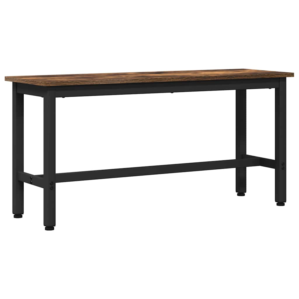 Eetbank 2 pcs Gerookt eiken 100 x 32,5 x 48,5 cm is nu te koop bij PeponiXL, paradijselijk wonen!