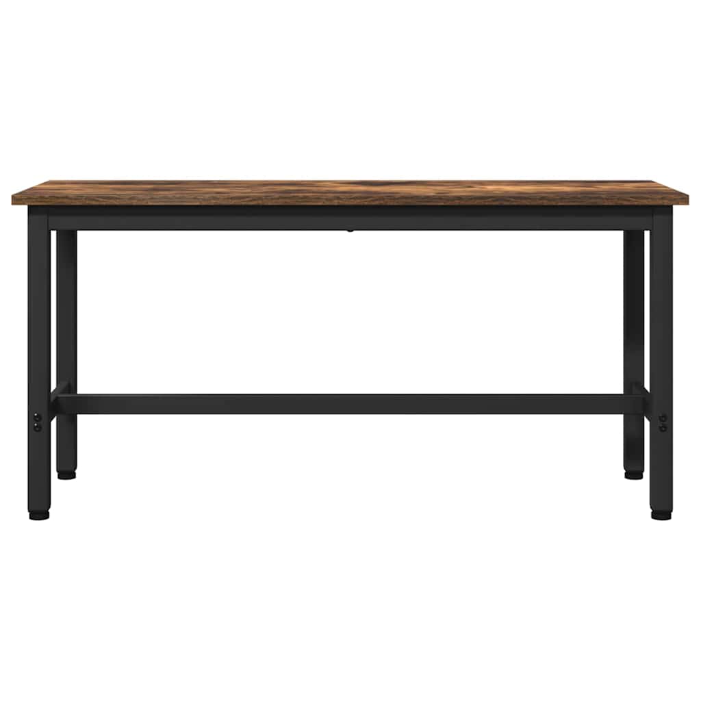 Eetbank 2 pcs Gerookt eiken 100 x 32,5 x 48,5 cm is nu te koop bij PeponiXL, paradijselijk wonen!
