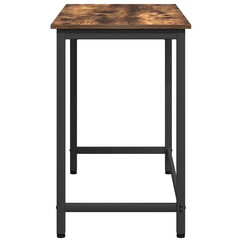 Tafel Gerookt eiken 80 x 50 x 76,5 cm Engineered hout en staal is nu te koop bij PeponiXL, paradijselijk wonen!
