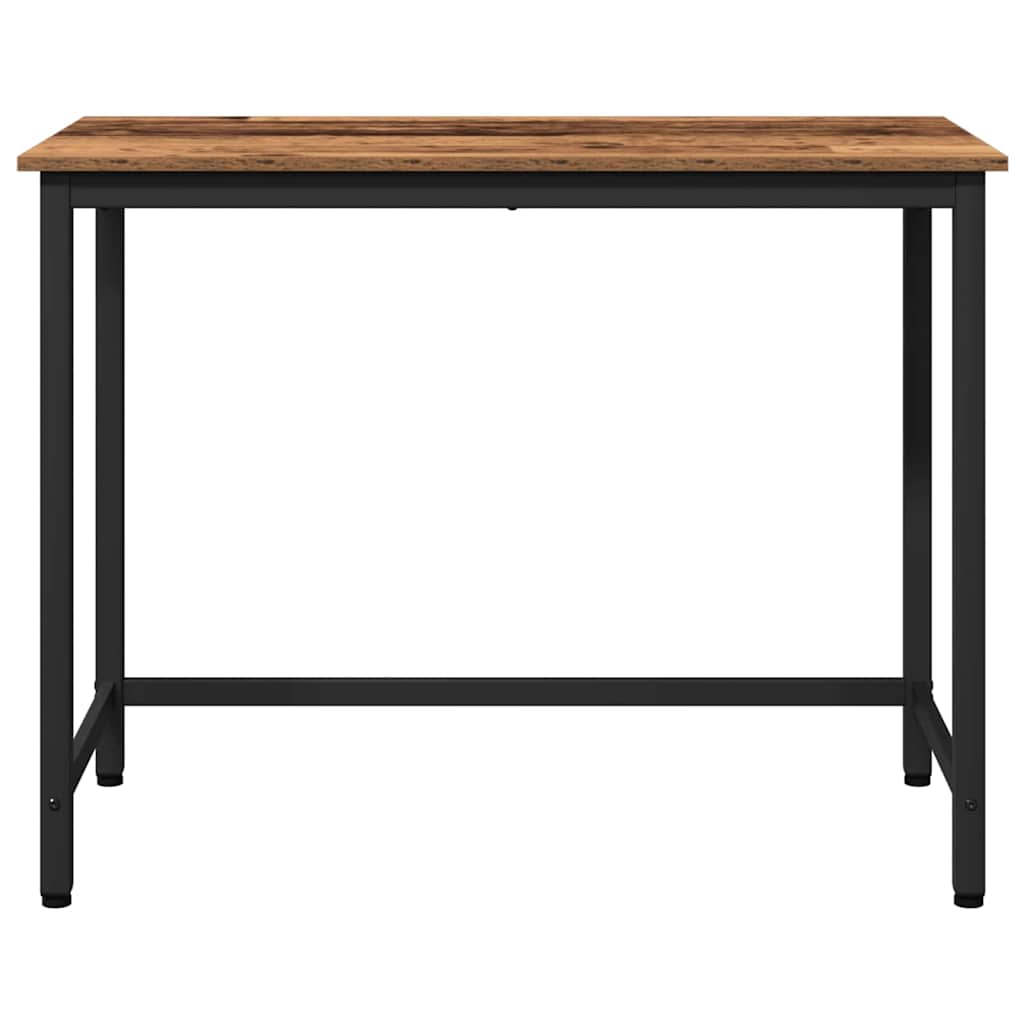 Tafel Oudhout 80 x 50 x 76,5 cm Engineered hout en staal is nu te koop bij PeponiXL, paradijselijk wonen!