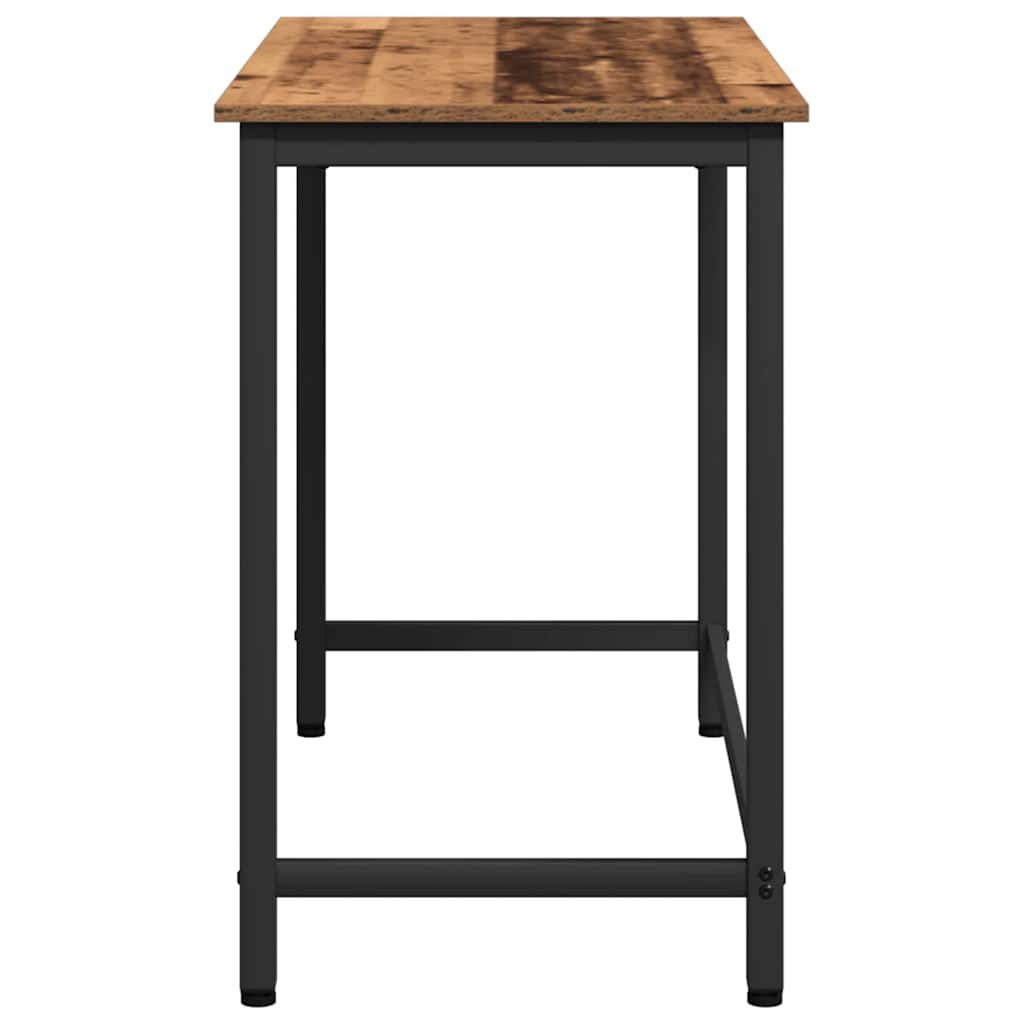 Tafel Oudhout 80 x 50 x 76,5 cm Engineered hout en staal is nu te koop bij PeponiXL, paradijselijk wonen!
