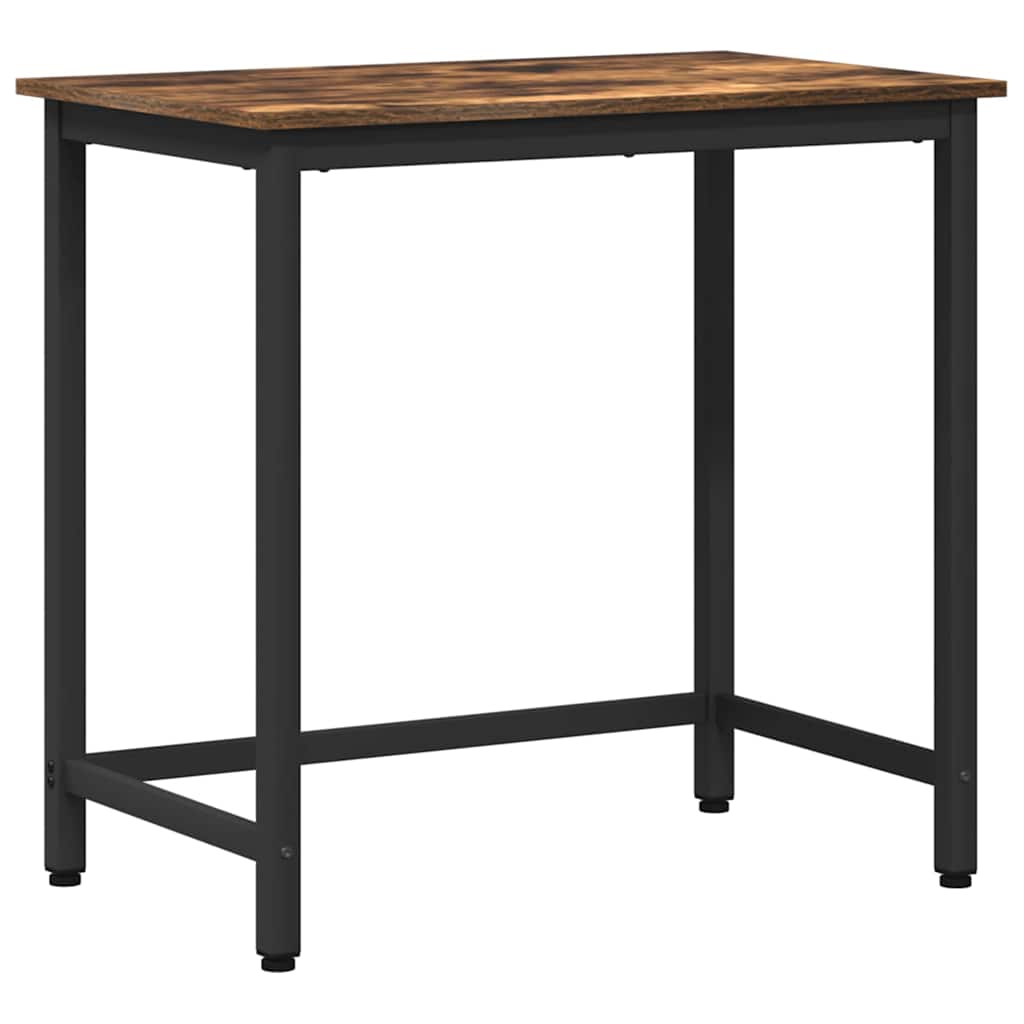 Tafel Gerookt eiken 100 x 50 x 76,5 cm Engineered hout en staal is nu te koop bij PeponiXL, paradijselijk wonen!