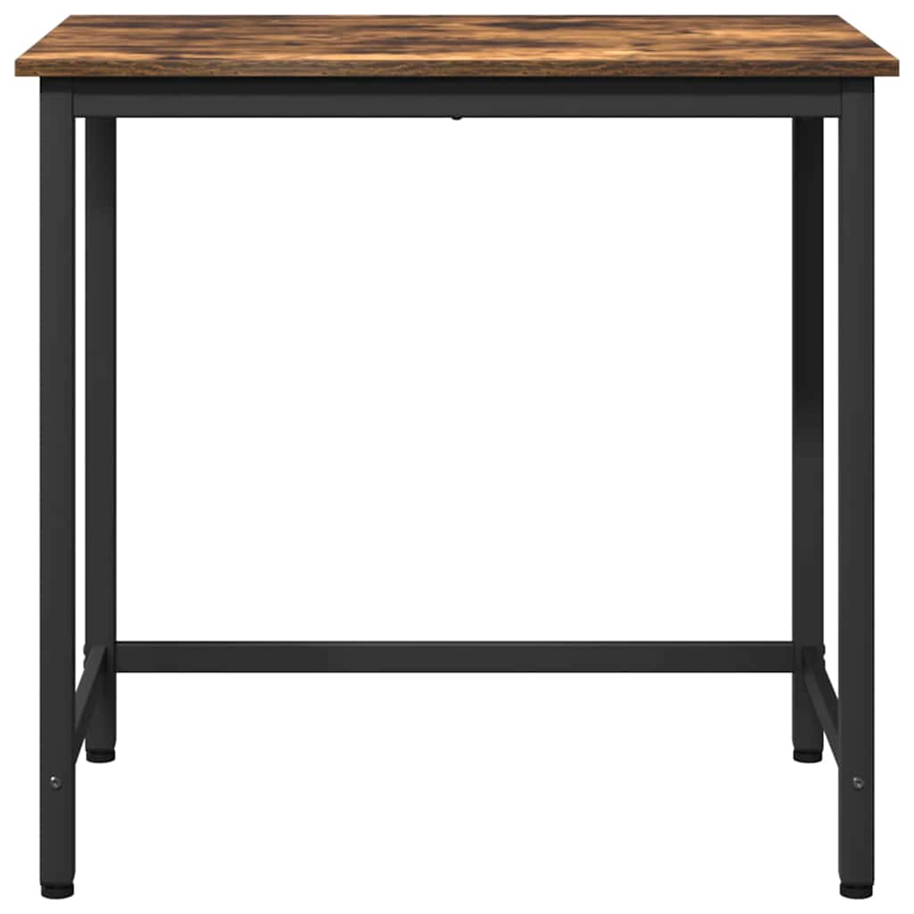 Tafel Gerookt eiken 100 x 50 x 76,5 cm Engineered hout en staal is nu te koop bij PeponiXL, paradijselijk wonen!