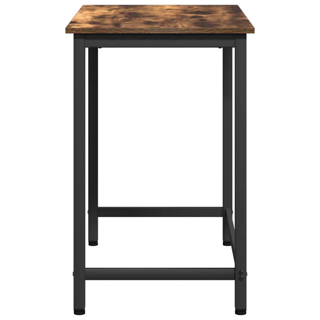 Tafel Gerookt eiken 100 x 50 x 76,5 cm Engineered hout en staal is nu te koop bij PeponiXL, paradijselijk wonen!