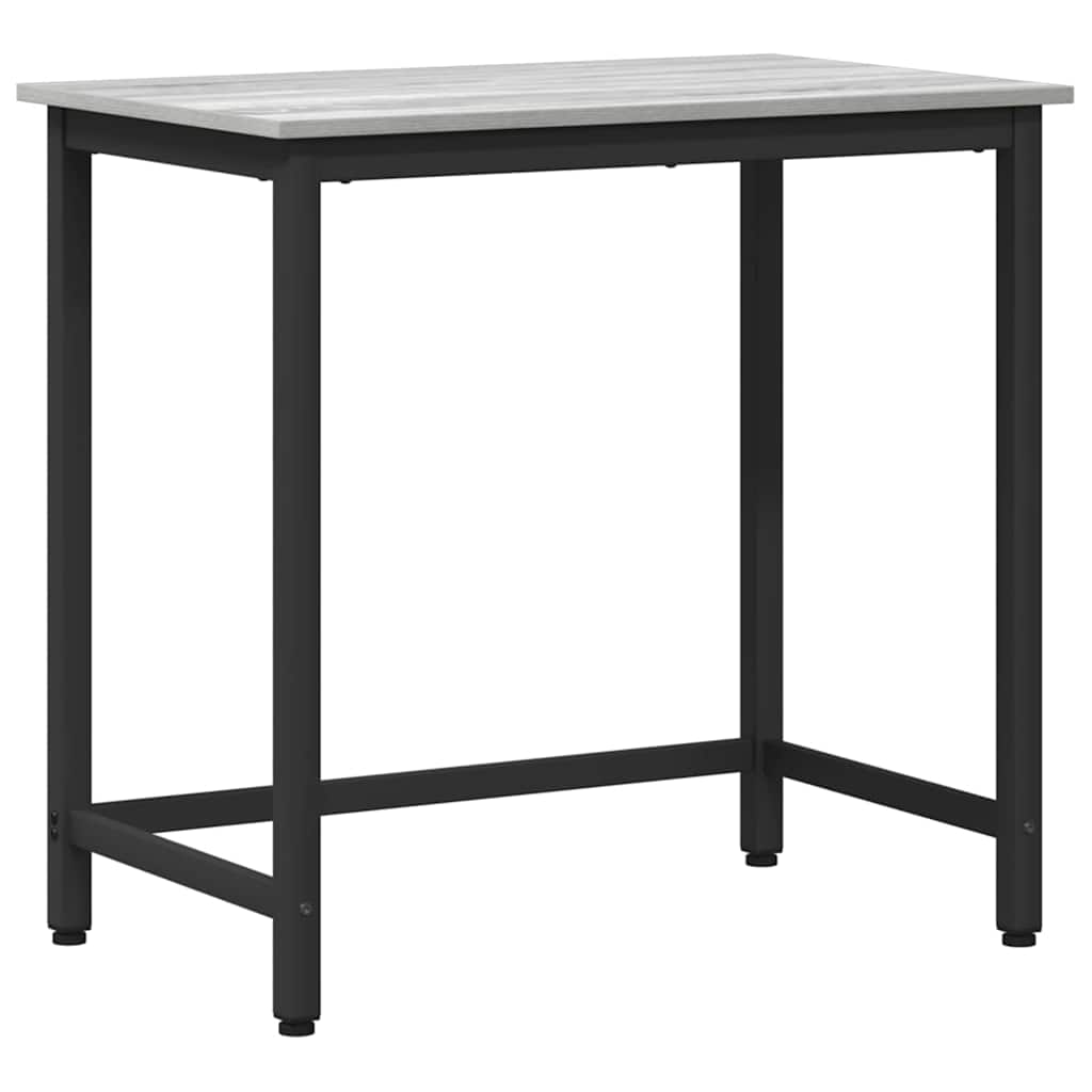 Tafel Grijs Sonoma 100 x 50 x 76,5 cm Engineered hout en staal is nu te koop bij PeponiXL, paradijselijk wonen!