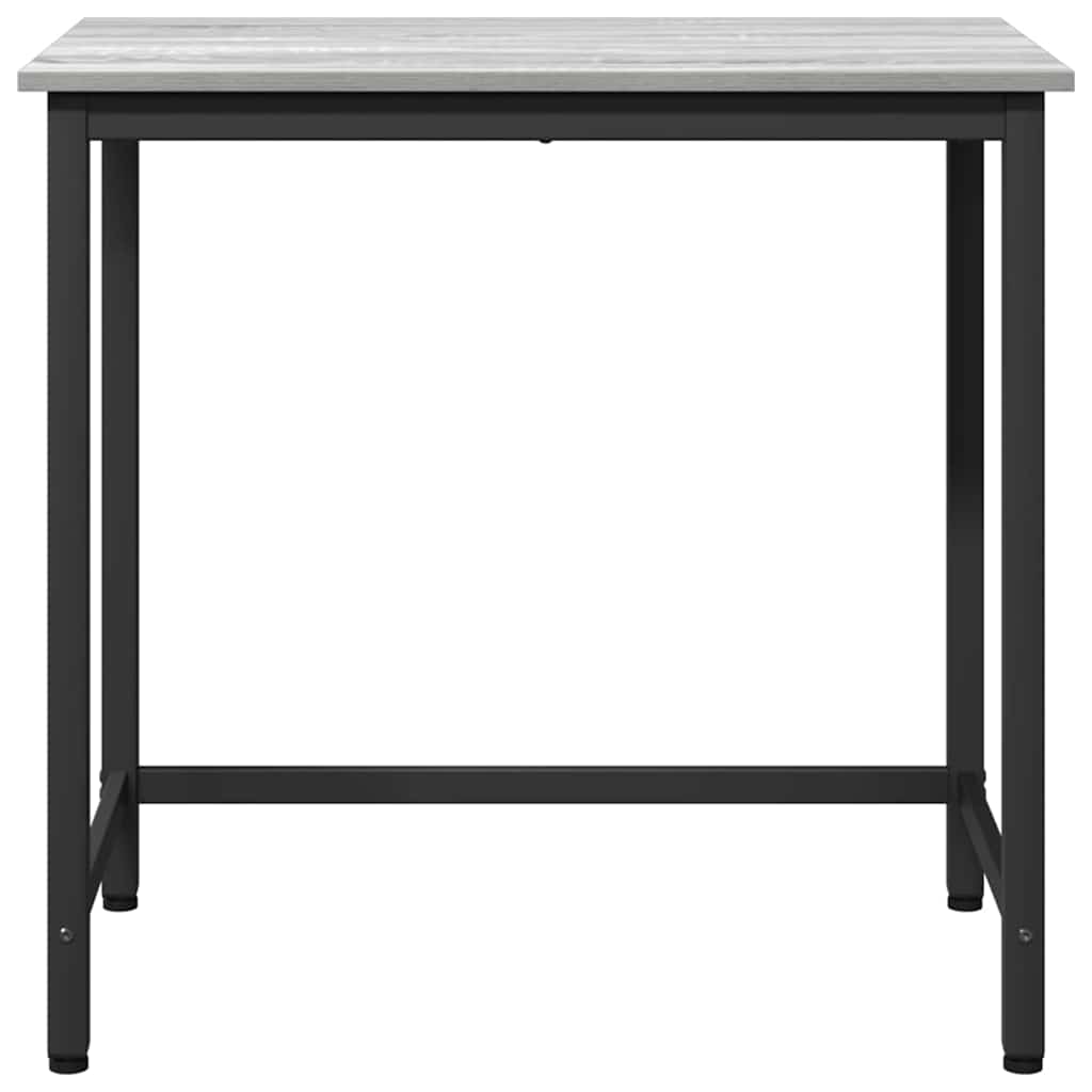 Tafel Grijs Sonoma 100 x 50 x 76,5 cm Engineered hout en staal is nu te koop bij PeponiXL, paradijselijk wonen!