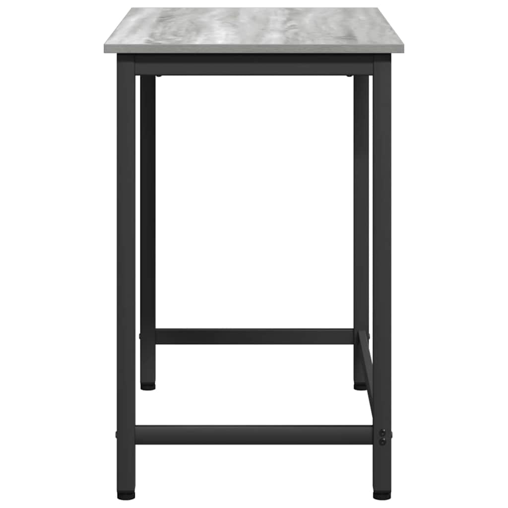 Tafel Grijs Sonoma 100 x 50 x 76,5 cm Engineered hout en staal is nu te koop bij PeponiXL, paradijselijk wonen!