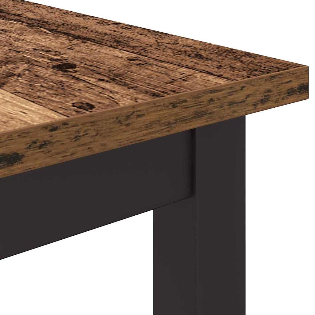 Tafel Oudhout 100 x 50 x 76,5 cm Engineered hout en staal is nu te koop bij PeponiXL, paradijselijk wonen!