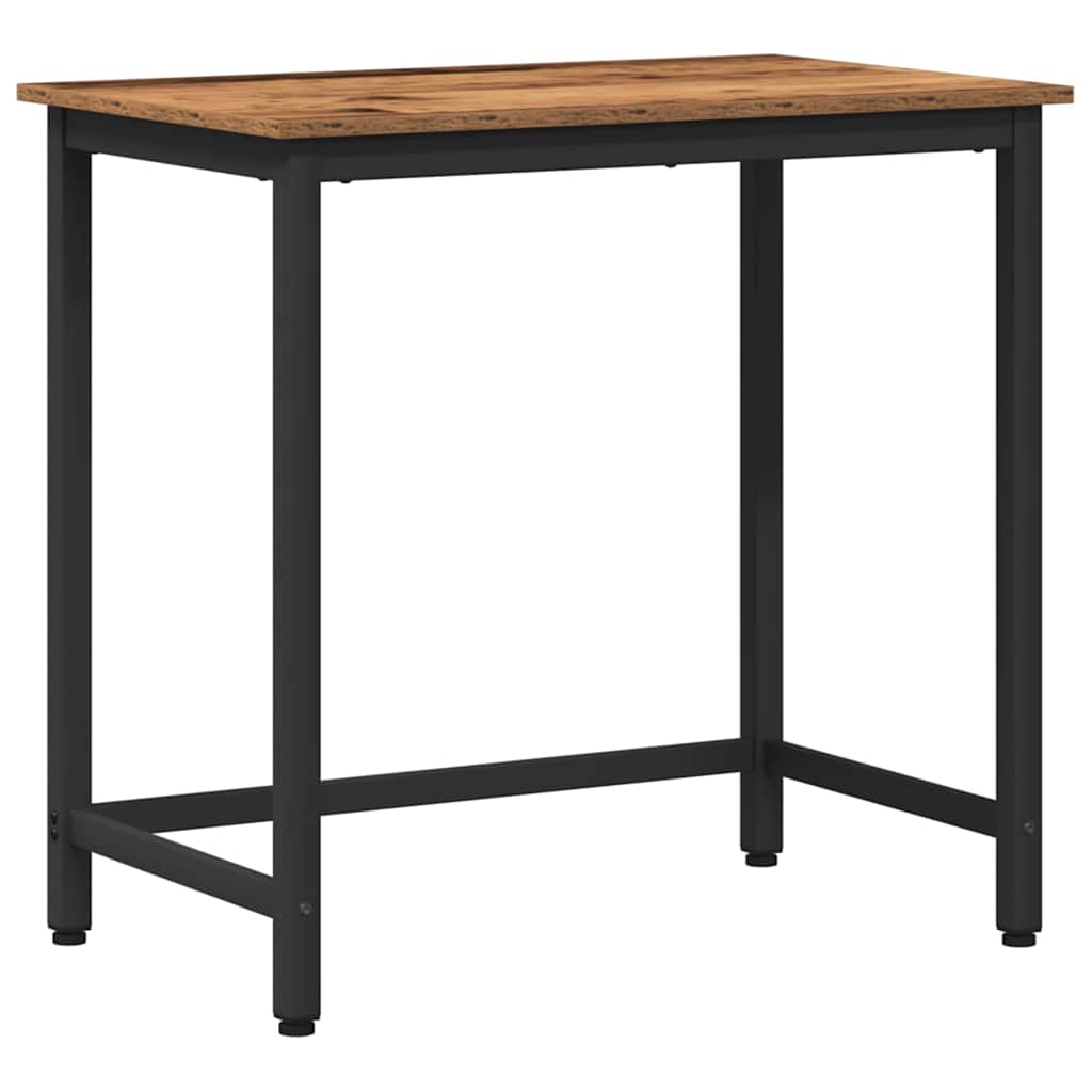 Tafel Oudhout 100 x 50 x 76,5 cm Engineered hout en staal is nu te koop bij PeponiXL, paradijselijk wonen!