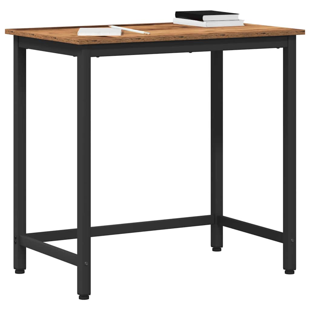 Tafel Oudhout 100 x 50 x 76,5 cm Engineered hout en staal is nu te koop bij PeponiXL, paradijselijk wonen!