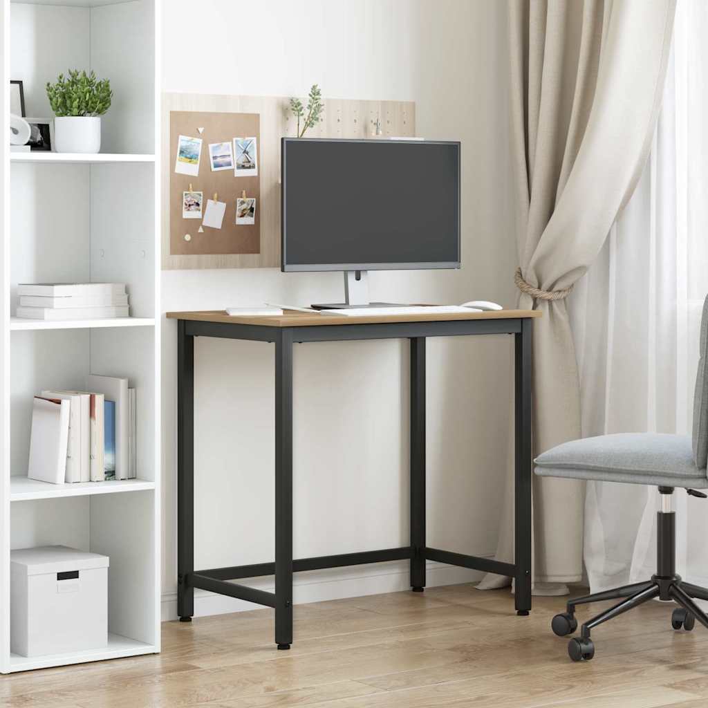 Tafel Artisan Eiken 100 x 50 x 76,5 cm Engineered hout en staal is nu te koop bij PeponiXL, paradijselijk wonen!