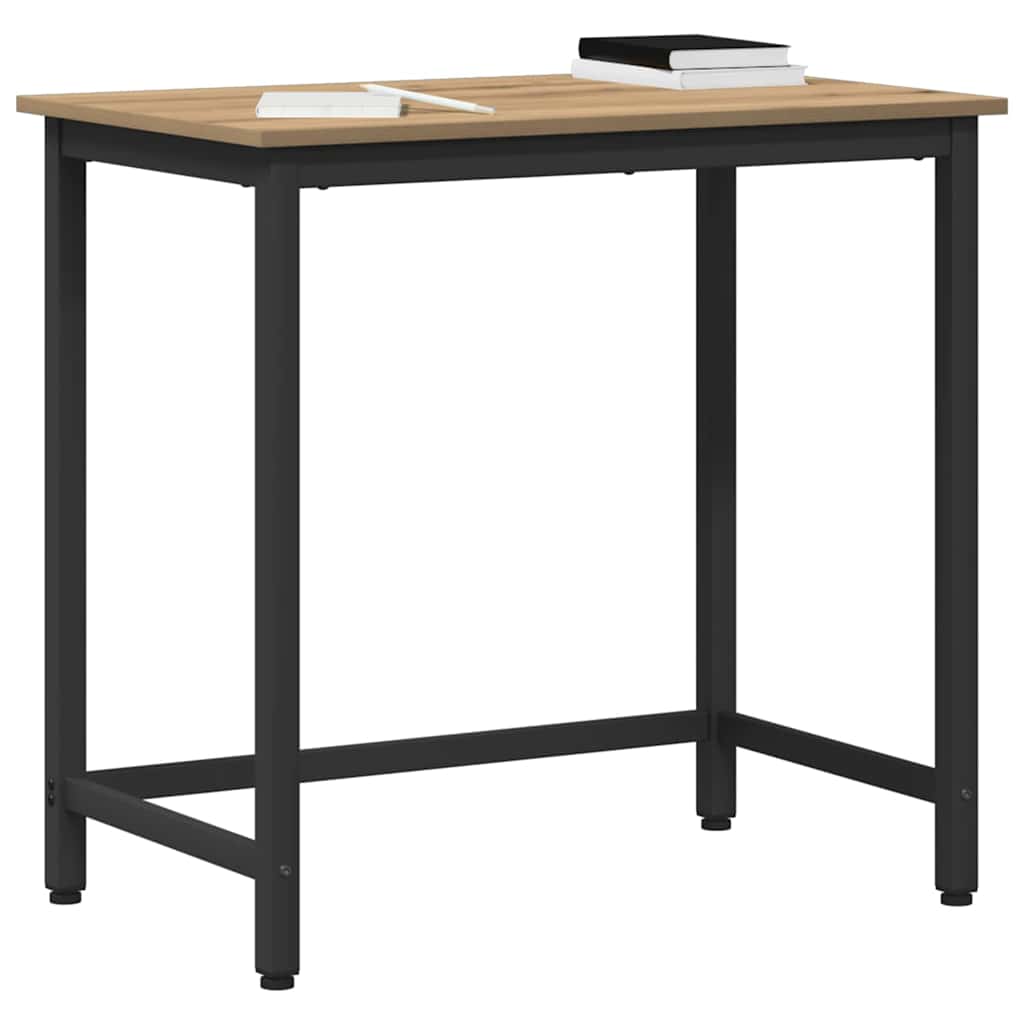 Tafel Artisan Eiken 100 x 50 x 76,5 cm Engineered hout en staal is nu te koop bij PeponiXL, paradijselijk wonen!