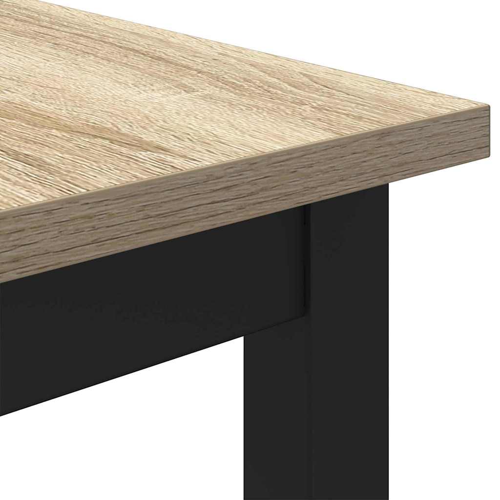Tafel Sonoma Eiken 100 x 50 x 76,5 cm Engineered hout en staal is nu te koop bij PeponiXL, paradijselijk wonen!